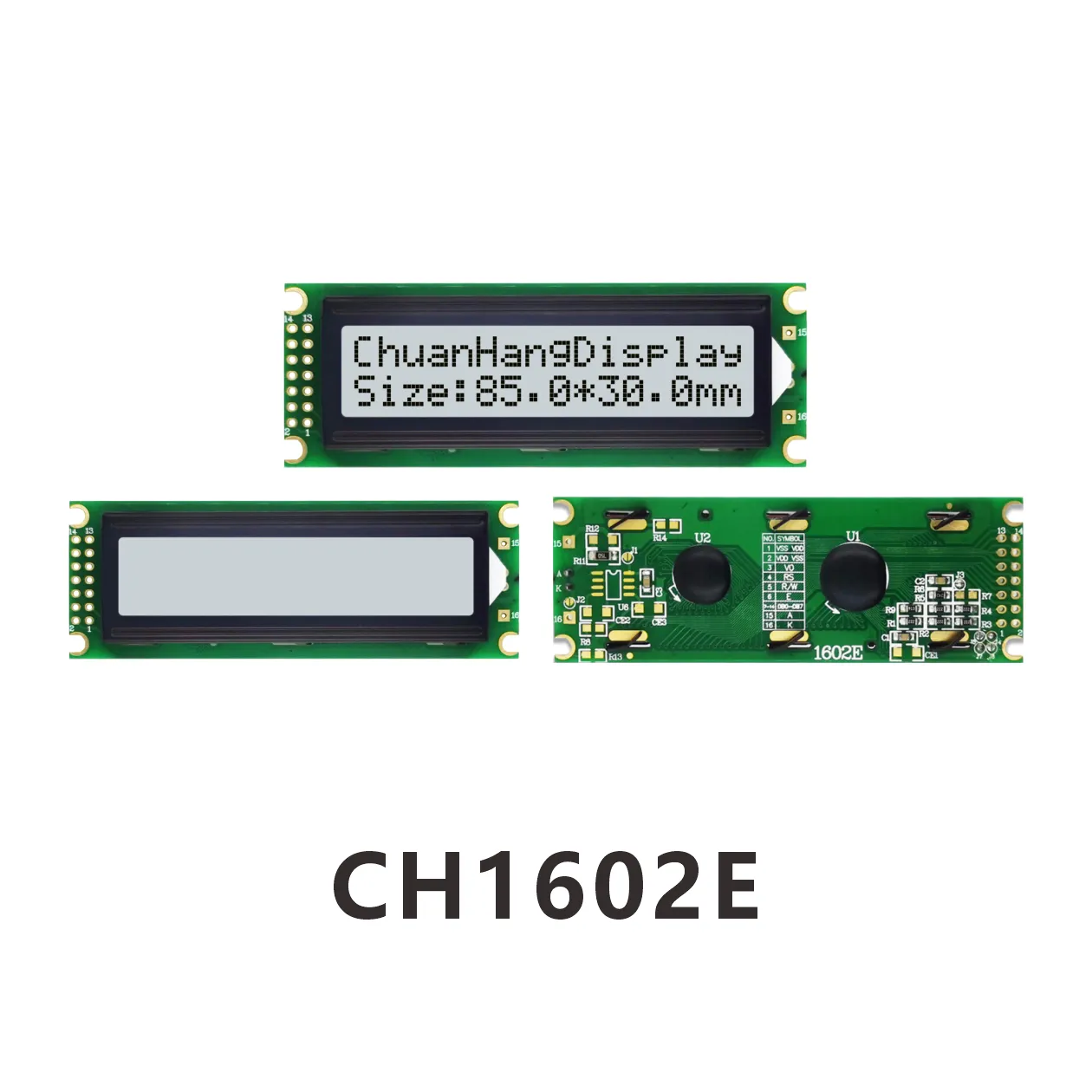 CH1602E lcd display 16x2 specifications
