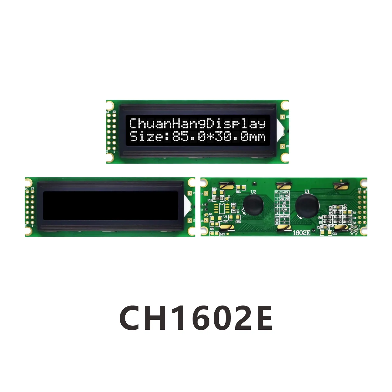 CH1602E lcd display 16x2 specifications