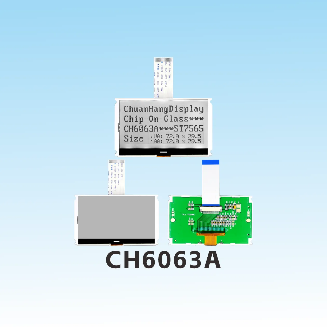 CH6063A   Concurrent  COG LCD Modules