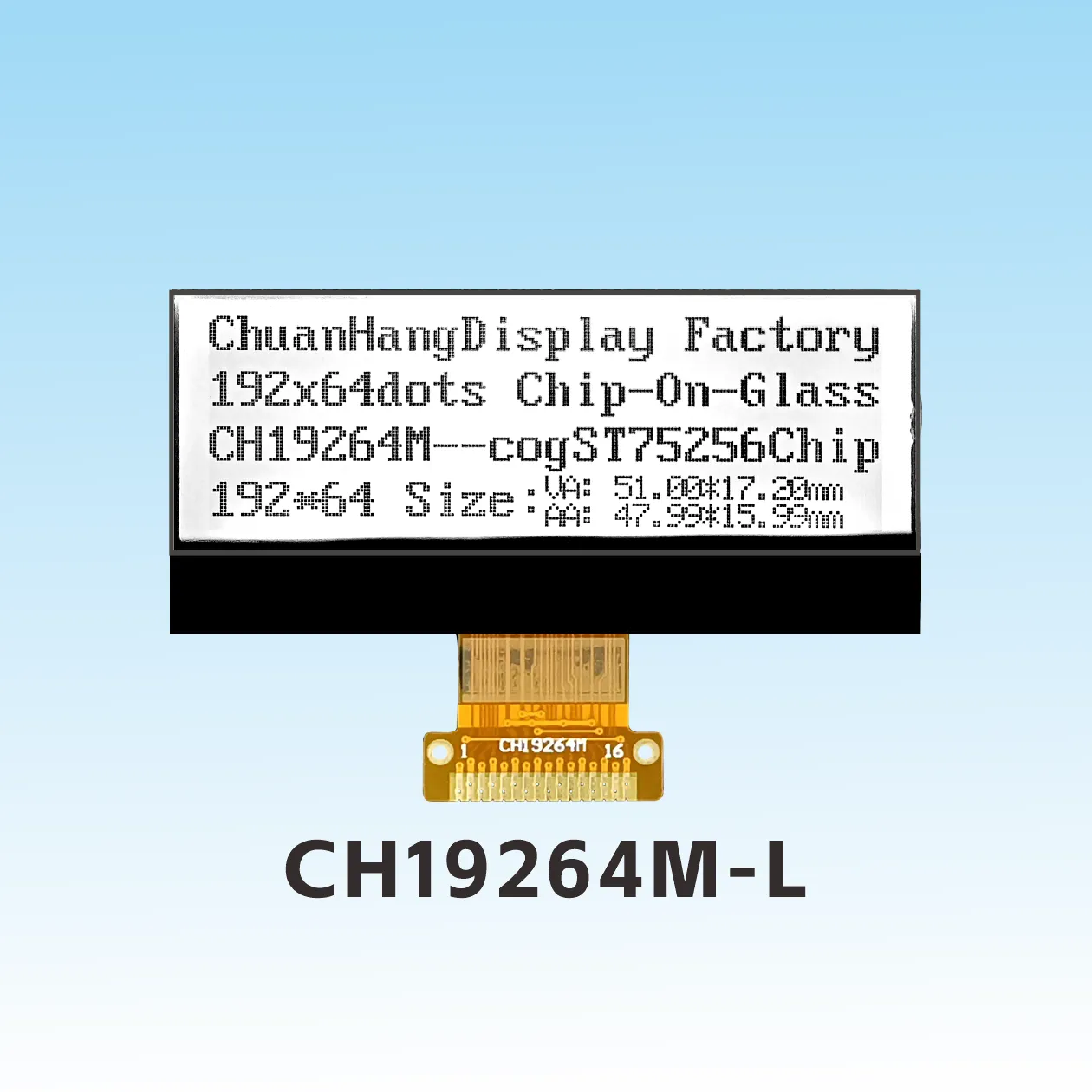 CH19264M-L 192x64 Liquid Crystal Display
