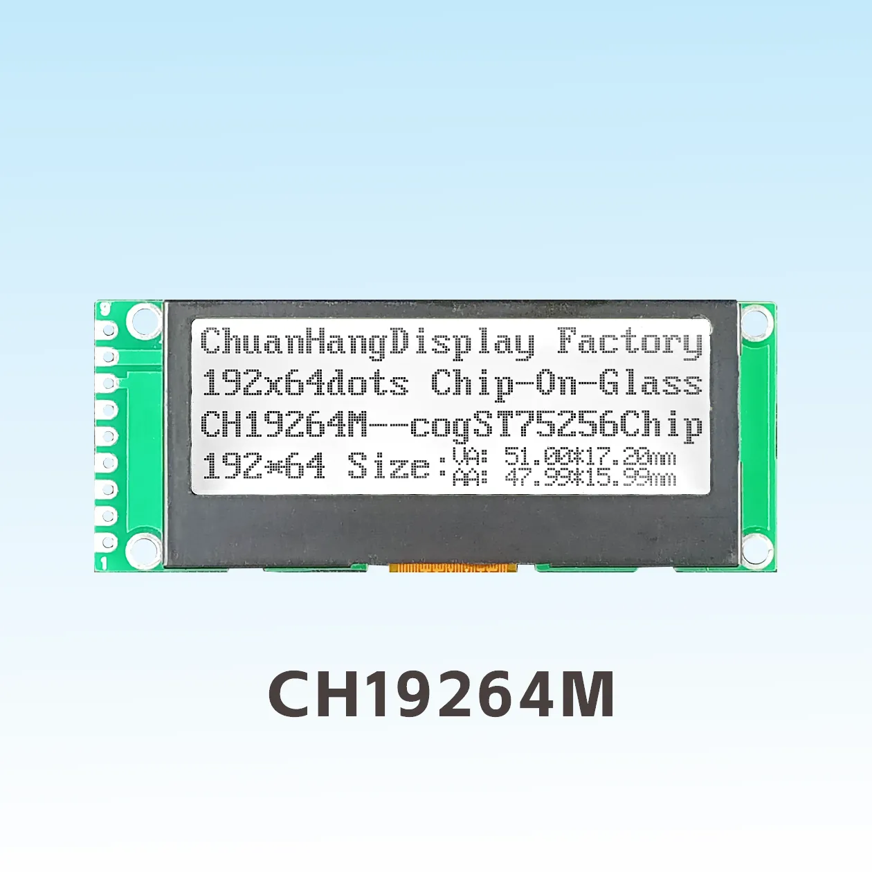 CH19264M 192x64 COG LCD Module