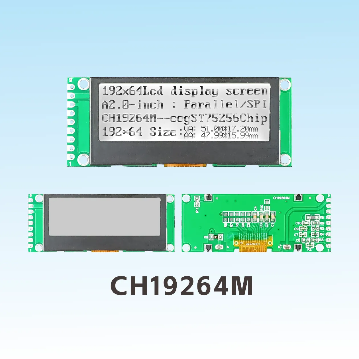 CH19264M 192x64 COG LCD Module