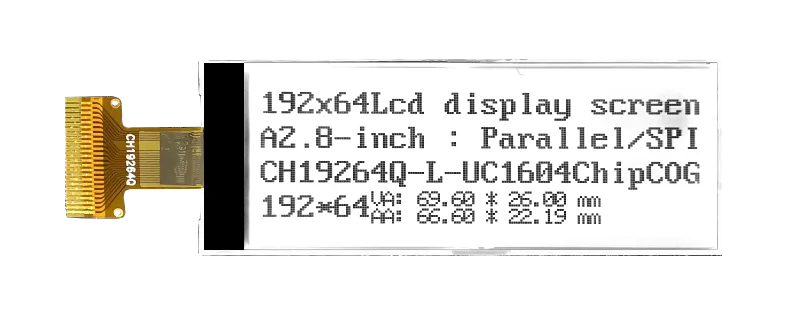 CH19264Q-L   192x64 dot matrix monochrome display