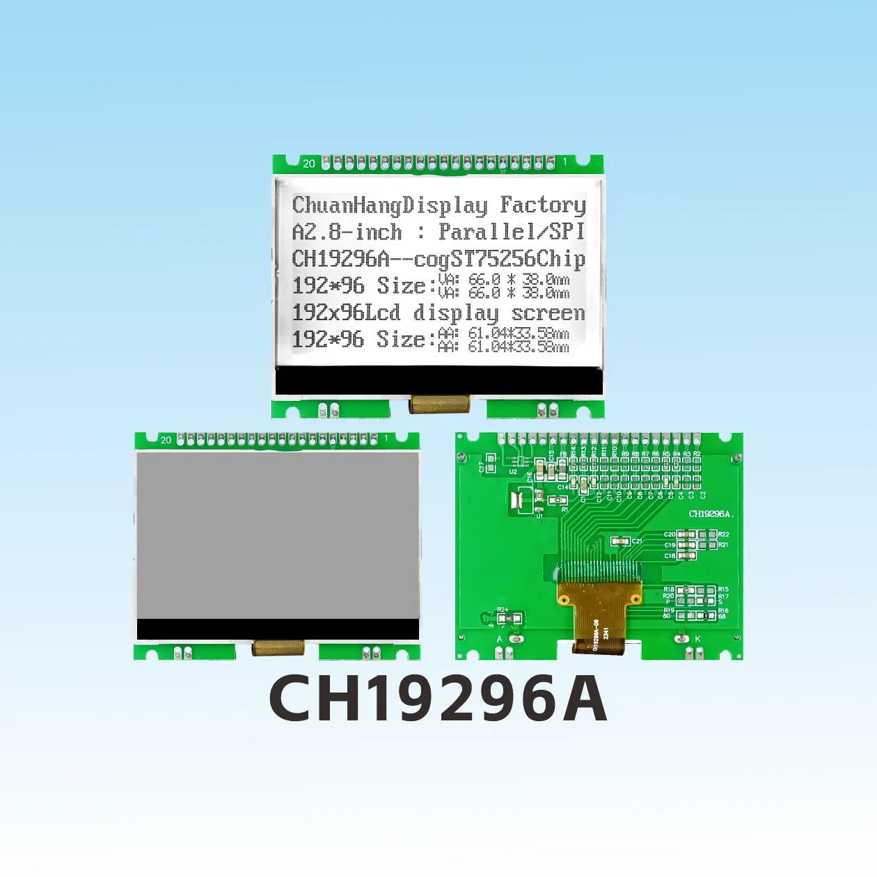 CH19296A Graphic LCD Display Module