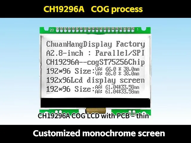 CH19296A Graphic LCD Display Module