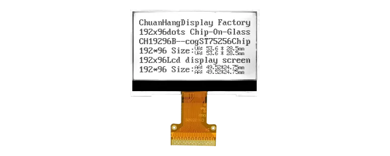 CH19296B-L 192x96 COG LCD Display