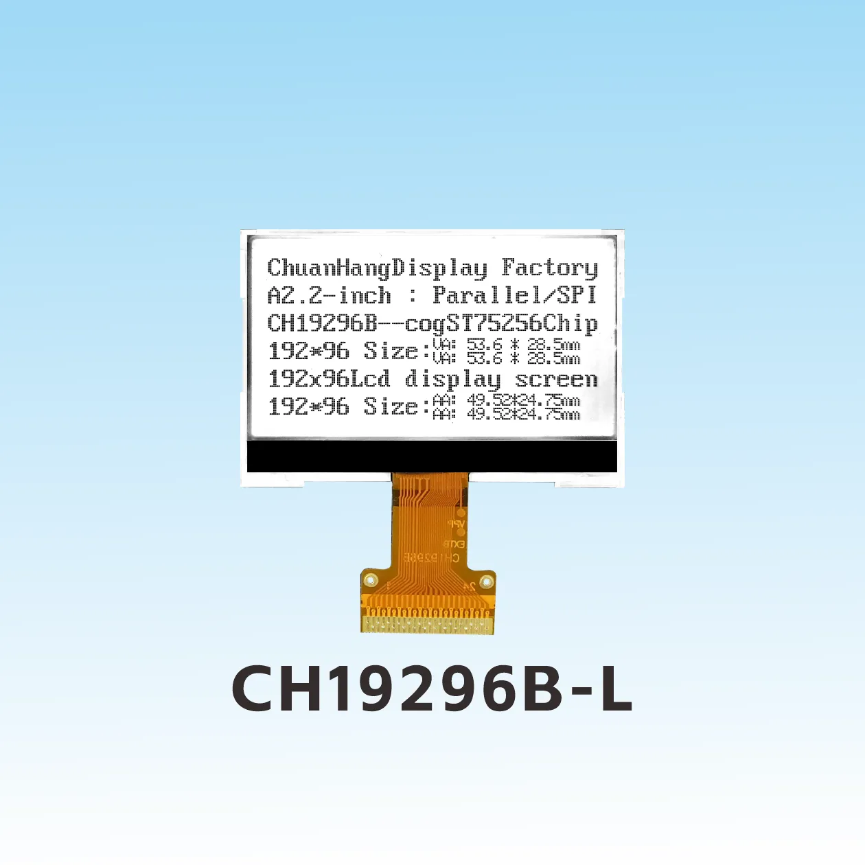CH19296B-L 192x96 COG LCD-Anzeige