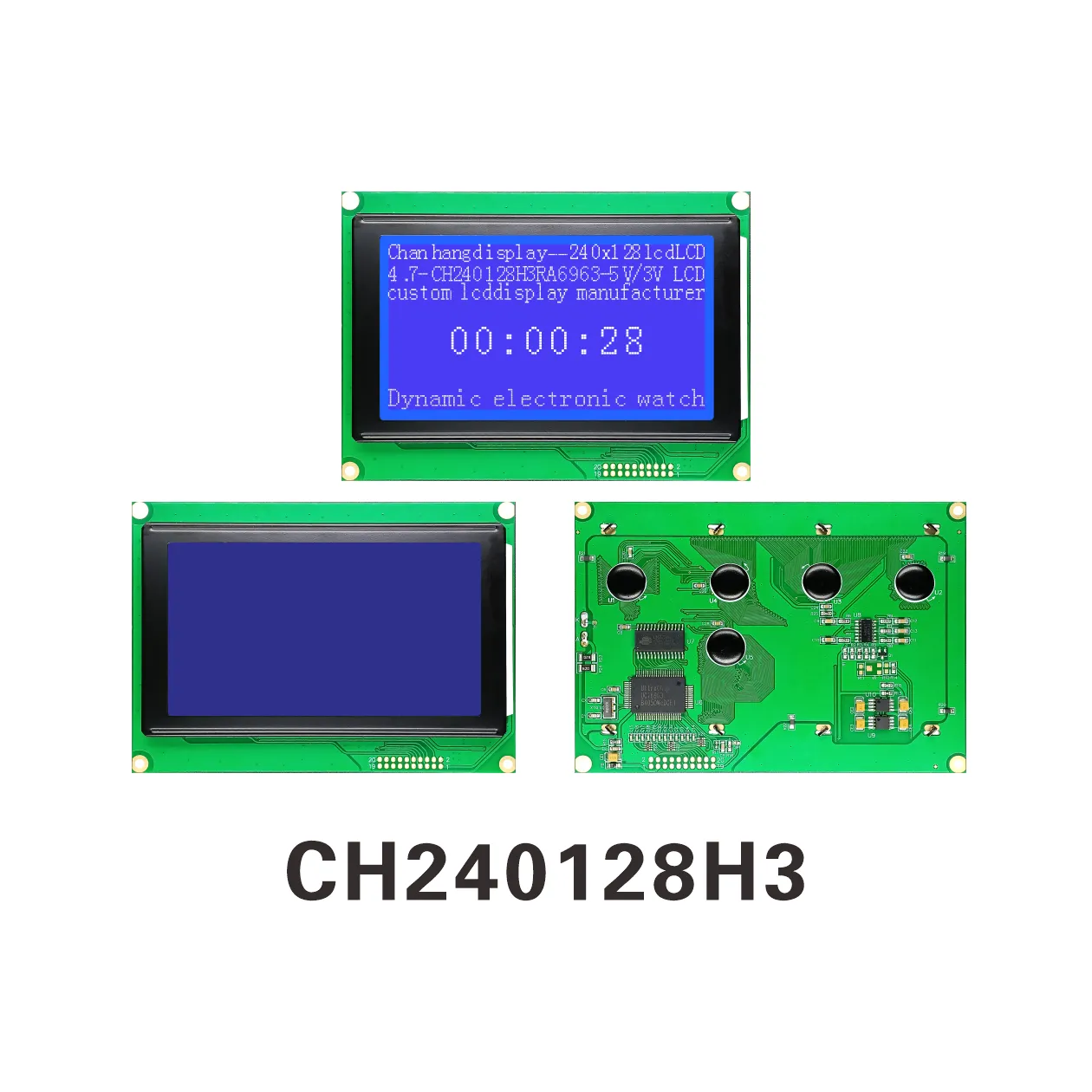 CH240128H3 240x128 Graphic LCD Displays