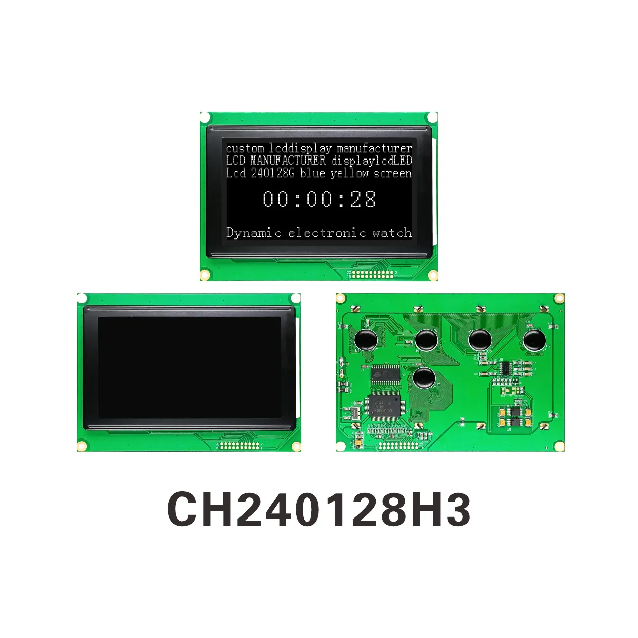 CH240128H3 240x128 Graphic LCD Displays