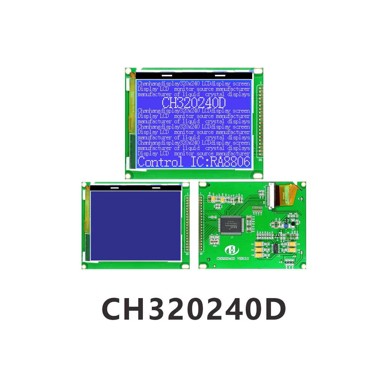 CH320240D Chip on Glass LCD Module 320x240