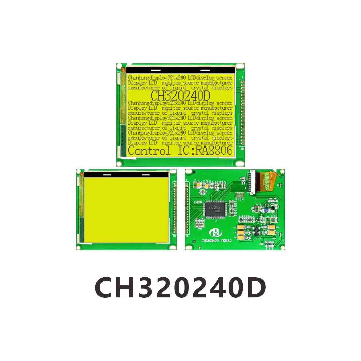 CH320240D Chip on Glass LCD Module 320x240