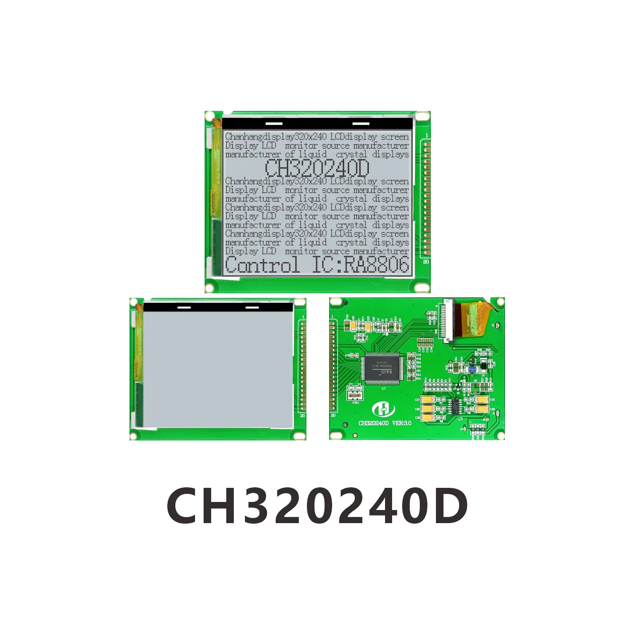 CH320240D Chip on Glass LCD Module 320x240