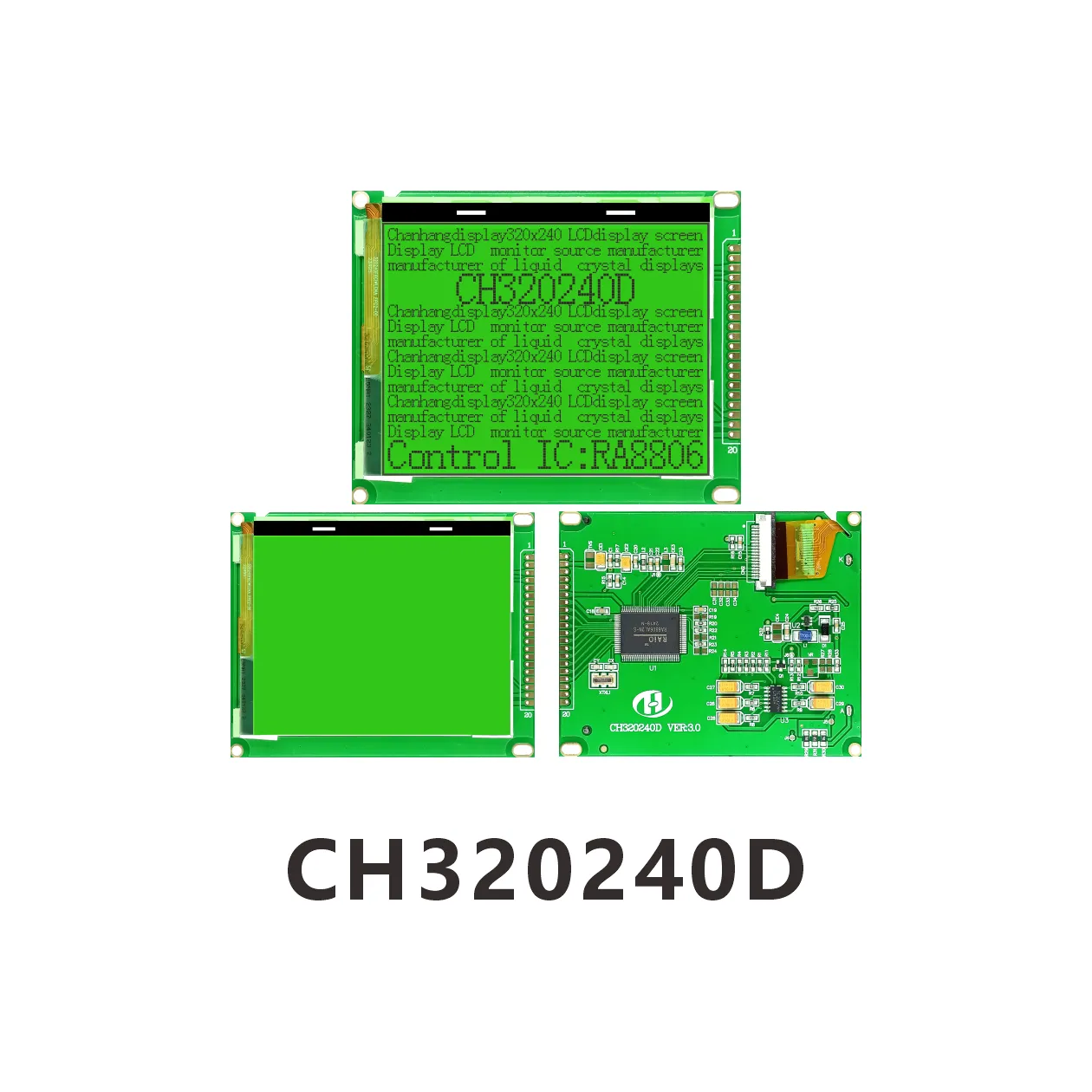 CH320240D Chip on Glass LCD Module 320x240