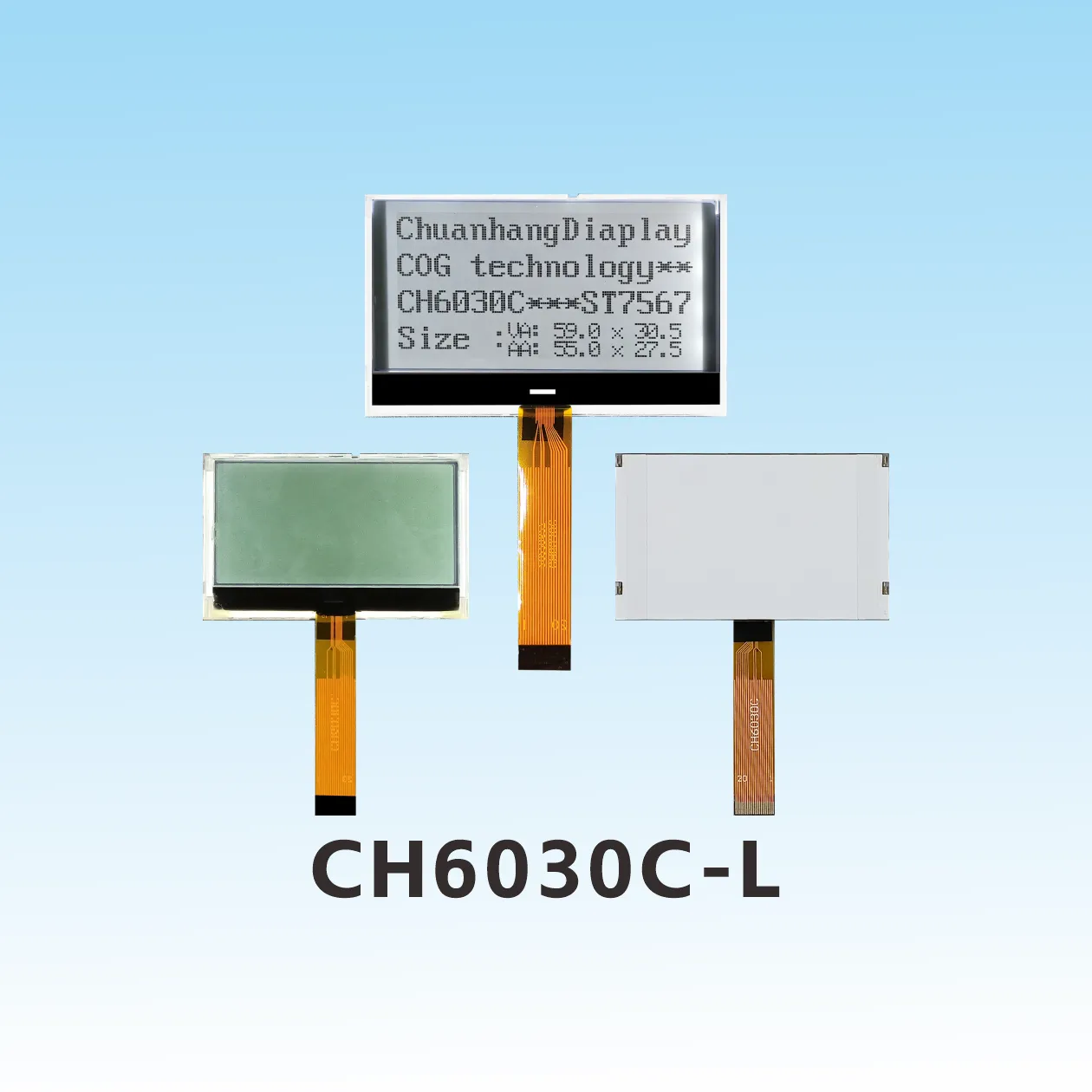 CH6030C-L  cog lcd 12864