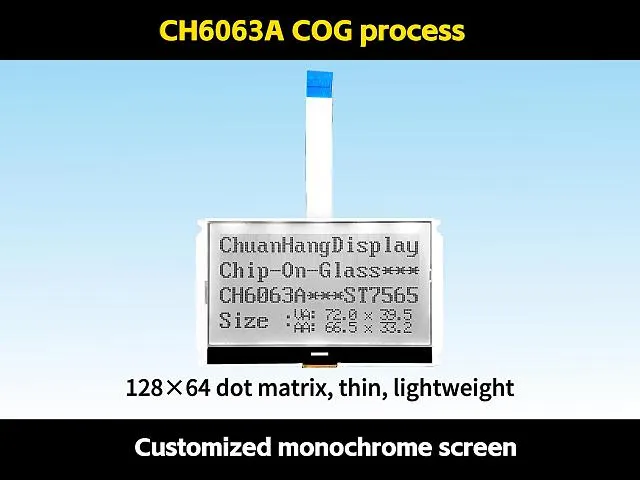 CH6063A  Serial port   128x64 lcd