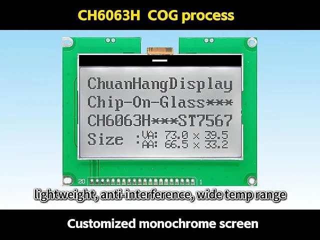 CH6063H    12864 cog lcd factory