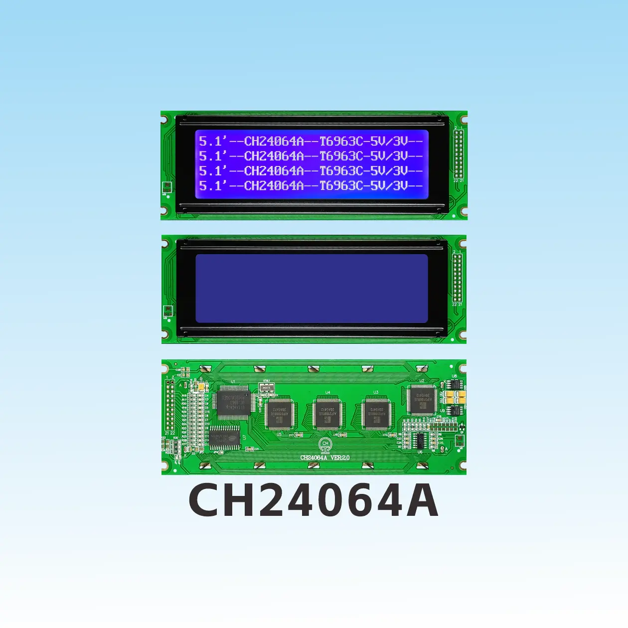 CH24064A 240x64 LCD Display T6963C/UC6963 IC
