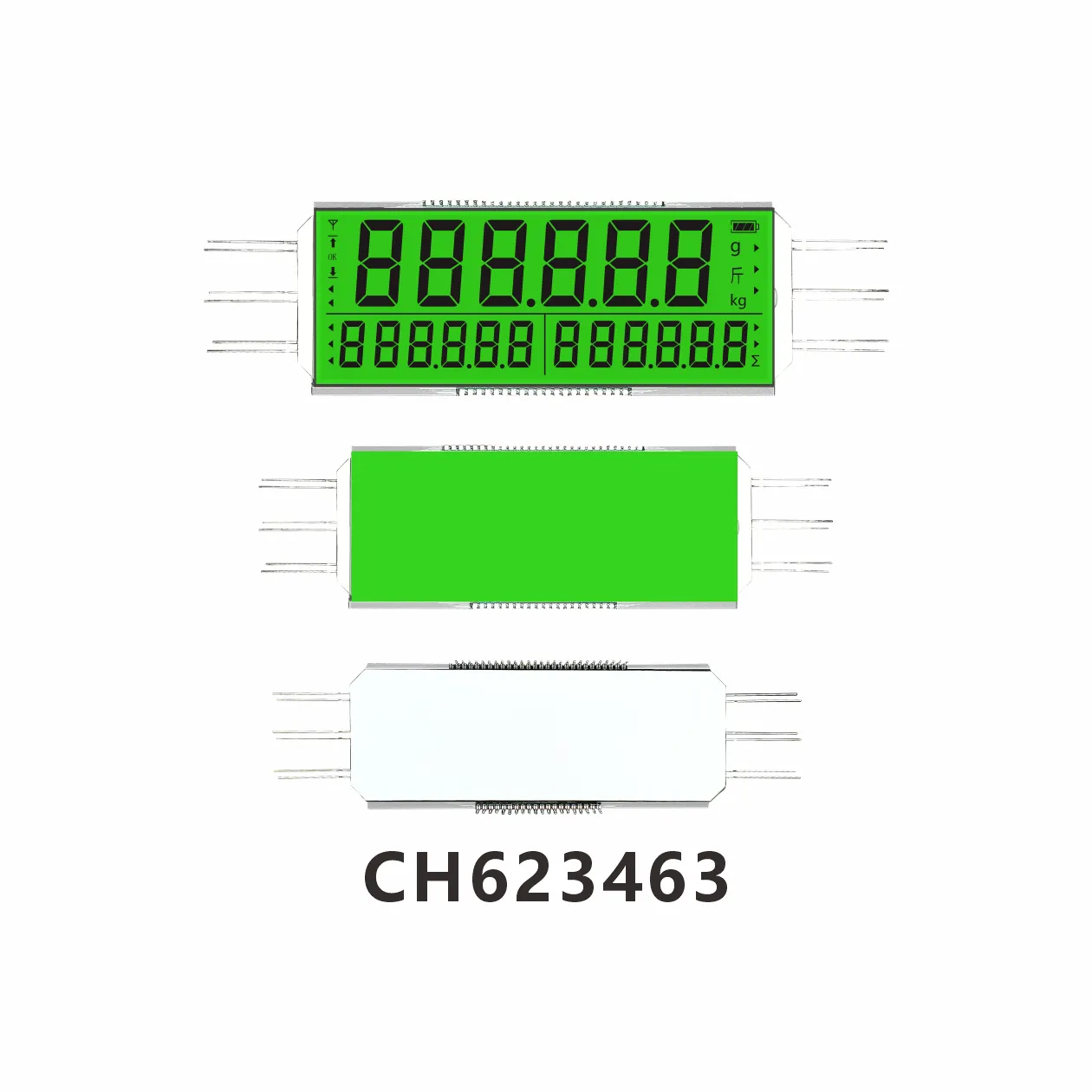 CH623463 Industrielle elektronische W&auml;gung LCD