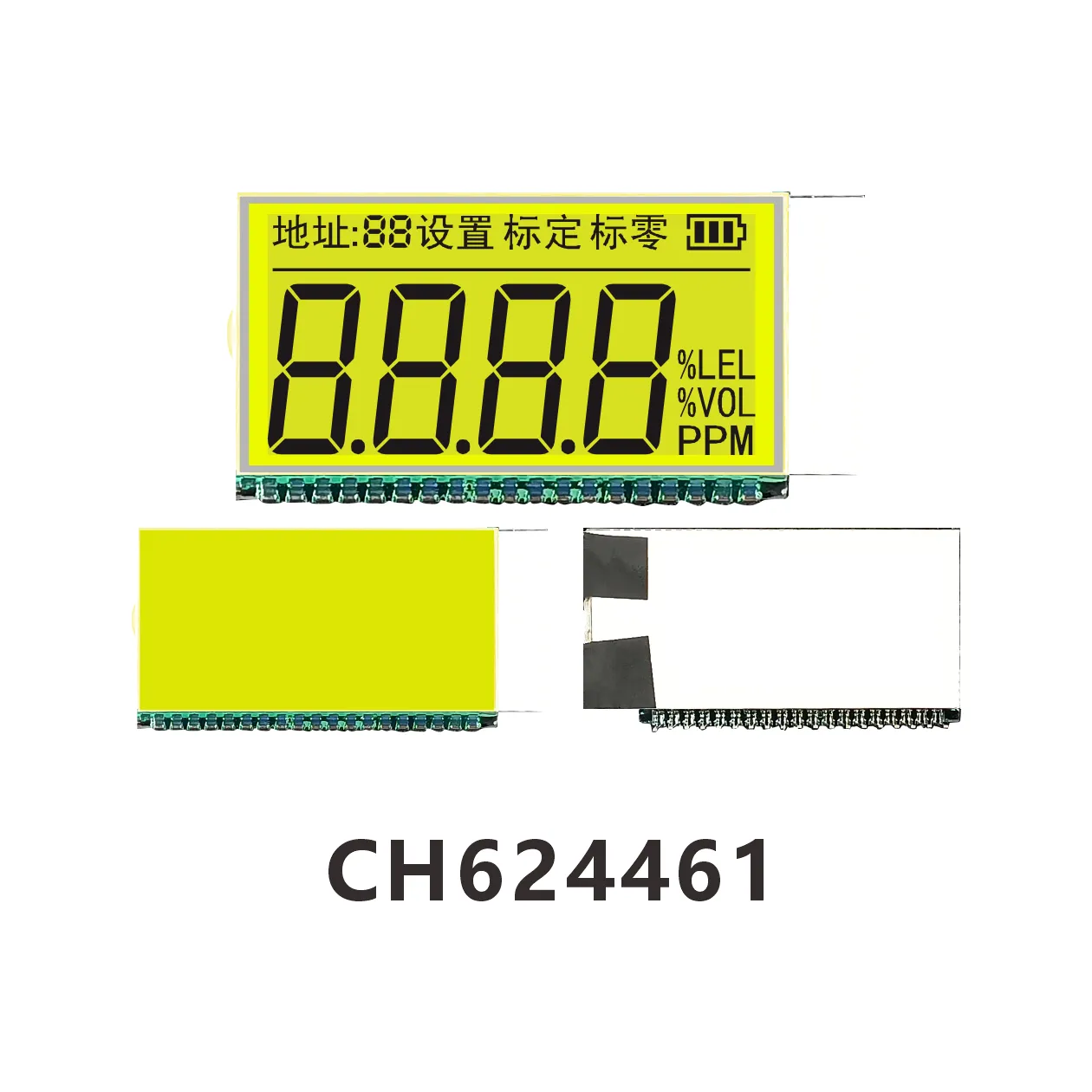 CH624461Luftverschmutzungs&uuml;berwachungs- und -detektionsinstrument LCD-Bildschirm